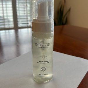 D’OR 24K AHA Cleansing And Exfoliating Foam — UNOPENED AND SEALED IN CELLOPHANE